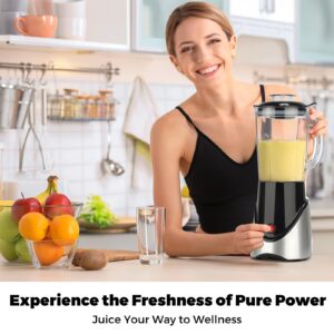 Powerful Blender for shakes and smoothies, 1000ML Large Blender for Home and Kitchen, 400W Smoothie Maker with 4blade, Easy to clean, BPA Free