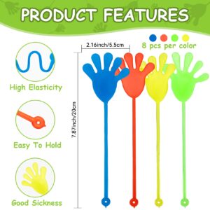 MAQIHAN 32pcs Sticky Hands - Sticky Fingers, Hand Squishy Toy, Halloween Toys, for Birthday Party Favors, Best Birthday Party Favors.