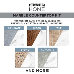 Rust-Oleum 384964 Home Marble Countertop Coating Kit, White