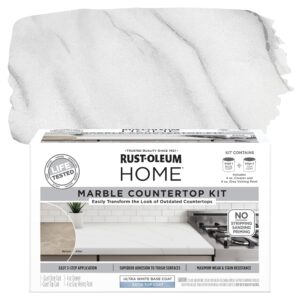 rust-oleum 384964 home marble countertop coating kit, white