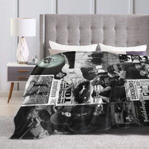 Suicide Hip Hop Music Boys Blanket, Ultra-Soft Micro Fleece Cover Blanket for Couch Sofa Bed, Soft Throw Blanket, Funny Graphic Bed Blanket for All Season 50"X40"