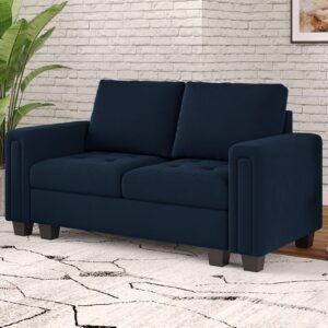 belffin velvet modular loveseat sofa couch 2 seater sofa love seats for small space blue