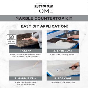 Rust-Oleum 384964 Home Marble Countertop Coating Kit, White