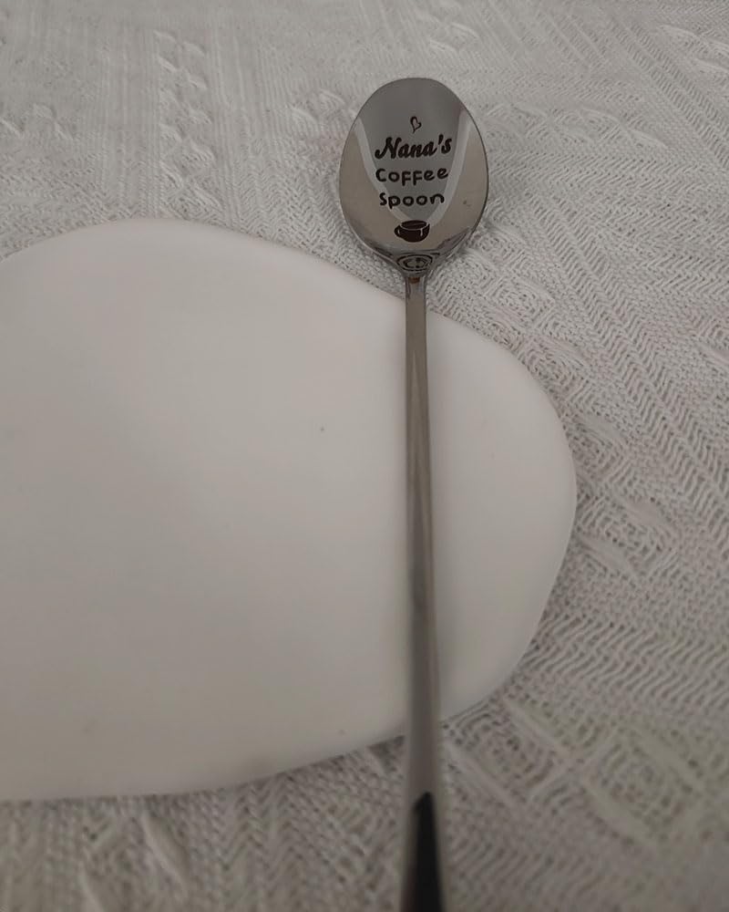 Gift for Nana from Granddaughter Grandson Funny Nana's Coffee Spoon for Grandma Nana Coffee Tea Lover Gifts Spoon for Nana Grandmother Christmas Gifts Stainless Steel Spoons