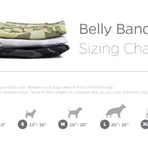 Pet Parents Premium Washable Belly Bands for Male Dogs & Extendrs, (3pack) of Male Dog Diapers & Male Dog Belly Bands, Color: Camo, Size: Large Dog Diapers Male