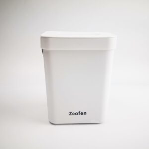 Zoofen 3L Hanging Small Trash Cans with Lid 0.8 Gallon Mini Countertop Compost Bins Plastic Food Waste Bins with Handle for Kitchen, Bathroom, RV