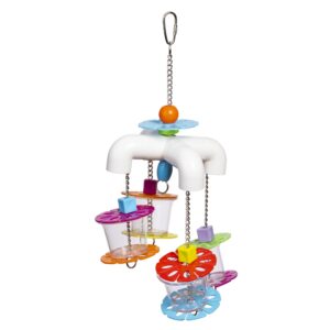 prevue pet products sink 'n seek - playfuls forage & engage bird toy 60250