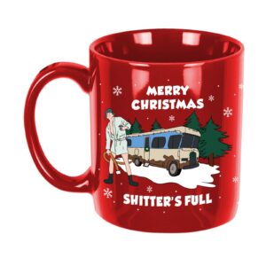 arsemica national lampoons christmas vacation merchandise gifts, funny christmas coffee mug, 11oz christmas vacation drinking cup holiday party decor, novelty white elephant gifts stocking stuffer