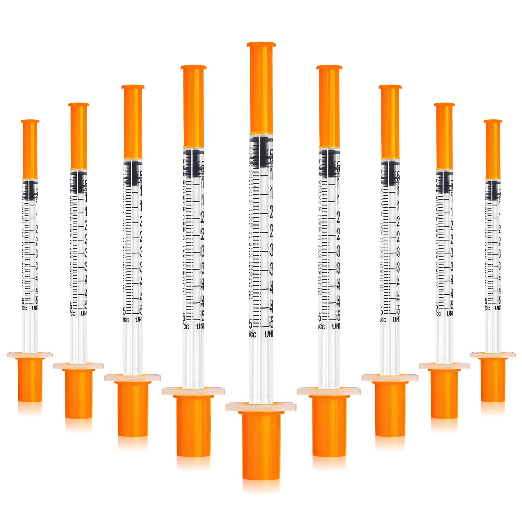 1/2 ml 30 Gauge Syringes 0.5cc 5/16 Inch 8mm Lab Disposable Supplies for Refilling or Dispensing, Pack of 20