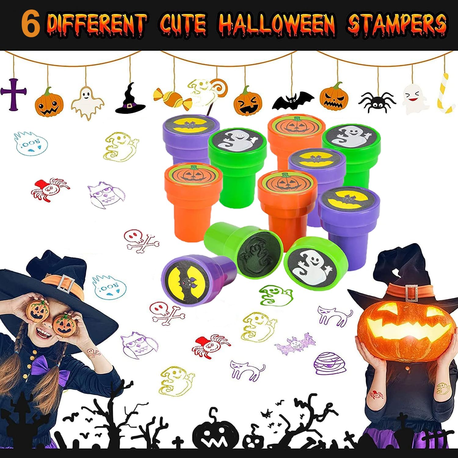 Sibucor 114 Pcs Halloween Party Favors Toys for kids,Pop Fidget Treat Bags Toys for Boys Grils,Treasure Box Toys,Classroom Prizes,Pinata Filler Goodie Bag Stuffers,Treasure Chest,Carnival Bulk Prizes