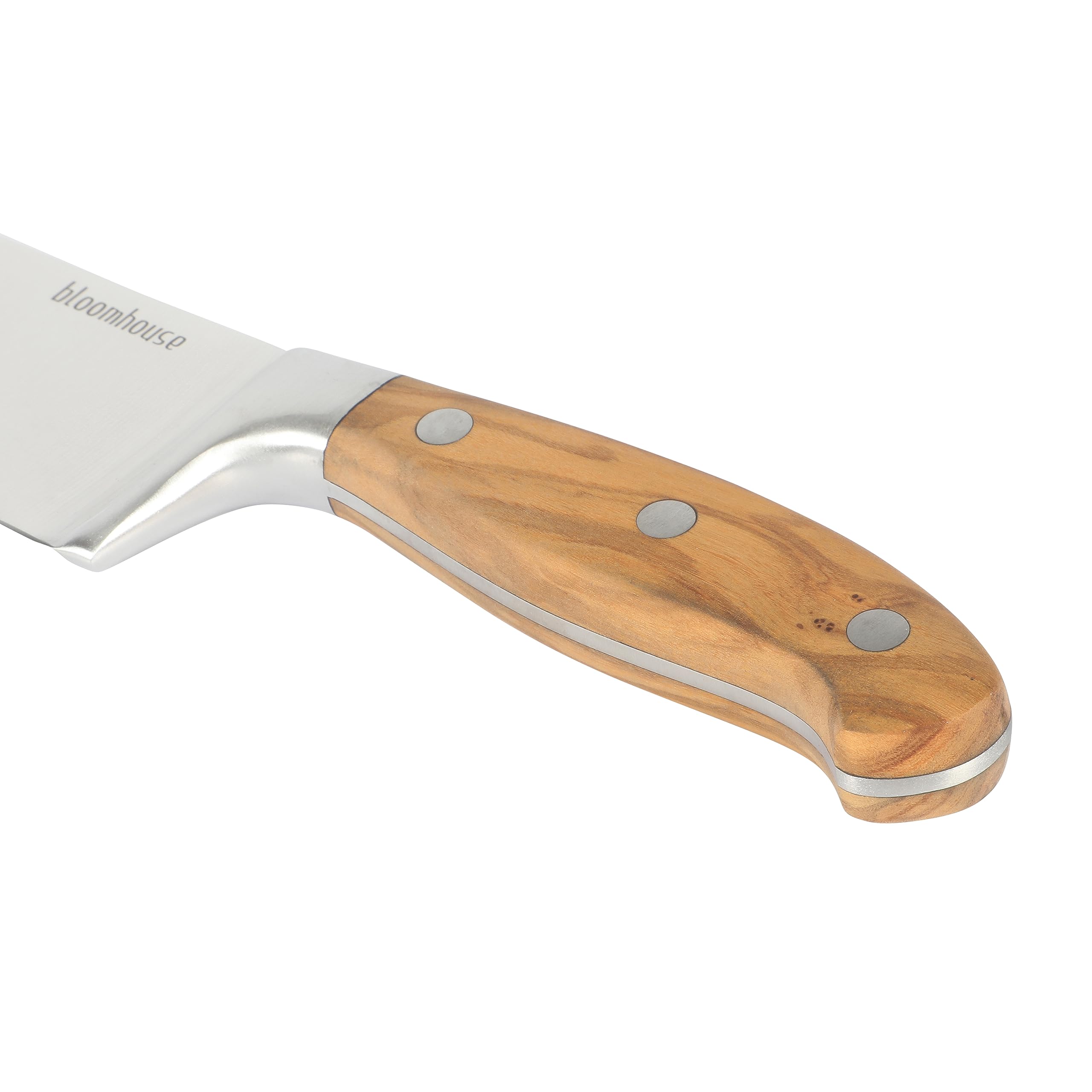 Bloomhouse - Oprah's Favorite Things - 8 Inch German Steel Chef Knife W/Italian Olive Wood Forged Handle