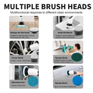 GGBOOMGG Replaceable Brush Heads for Electric Shower Scrubber, 9 Pack Brush Heads Suitable for All Brands of ANS-8051A&ANS-8050 Electric Cleaning Brush