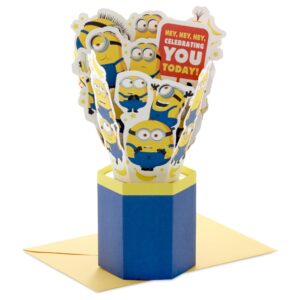 hallmark paper wonder minions pop up card for birthdays, graduations, retirements, celebrations