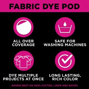 Tulip Fabric Dye Pod Blackout (Black), Permanent Dye for Clothes and Fabric