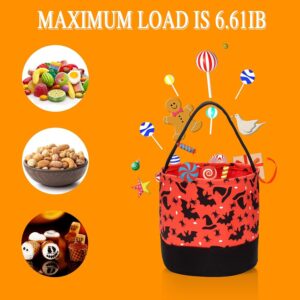 PKONEWNO Halloween Candy Buckets Bag Halloween Candy Basket Halloween Trick or Treat Bags Tote Gift Bags