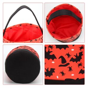 PKONEWNO Halloween Candy Buckets Bag Halloween Candy Basket Halloween Trick or Treat Bags Tote Gift Bags