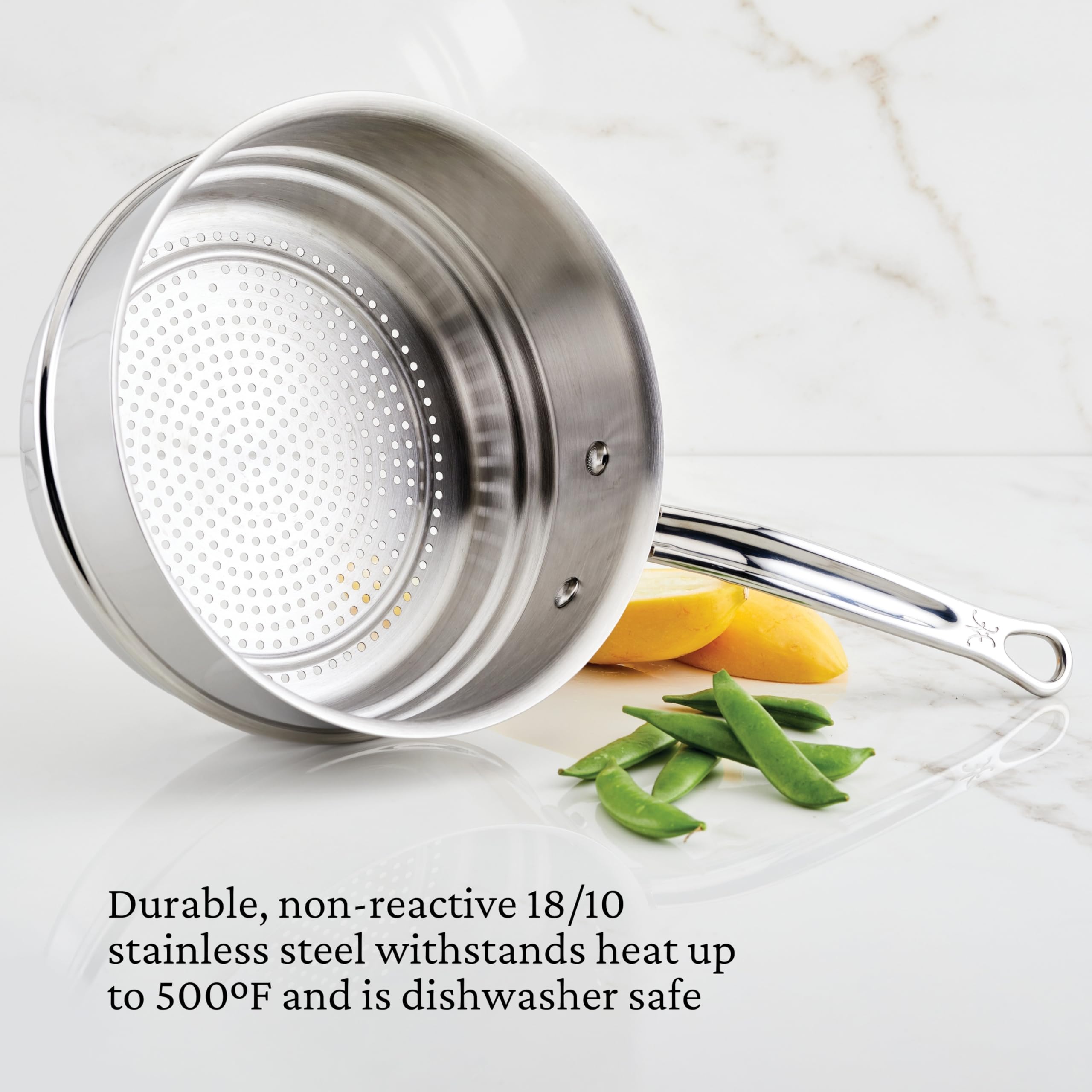 Hestan Provision Cookware, Steamer Insert, Stainless Steel