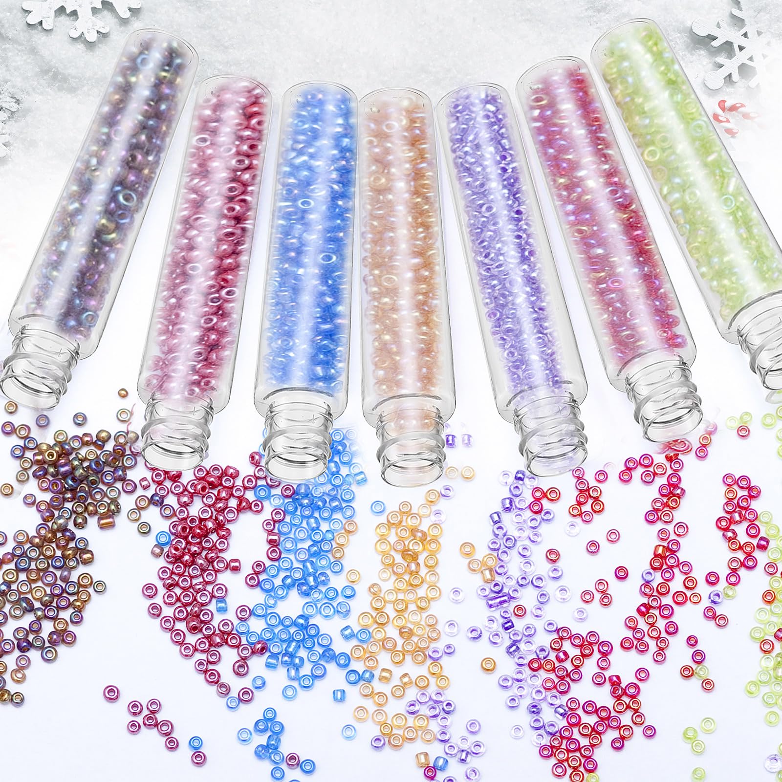 Tioncy 100 Pcs Clear Plastic Test Tubes Gumball Tubes 50 ml Plastic Vials with Caps Storage Containers for Plants, Beads Candy Powders Spices Storage Scientific Experiments Interest Cultivation