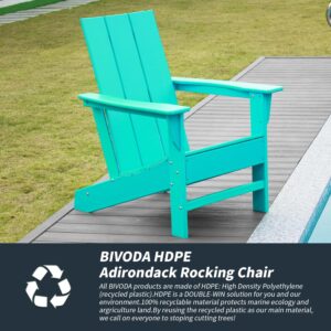 BIVODA Outdoor HDPE Adirondack Chair, Fire Pit Chair, Weather Resistant, Clearance (Aruba)