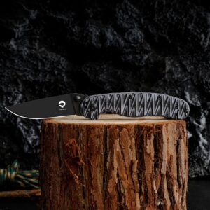 CNYJ Folding Knife Everyday Carrying Pocket Folding Knife D2 Steel Blade G10 Tactical Handle EDC Knife Water Ripple Style Handle