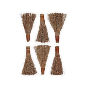 pumpkin spice scented broom (6-pack) - 6" heather broom - holiday decor