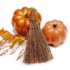 Pumpkin Spice Scented Broom (6-Pack) - 6" Heather Broom - Holiday Decor