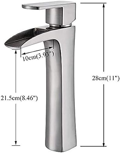 Bath Basin Faucet Basin Sink Faucet Waterfall Spout Glass Bathroom Crane Cold Hot Water Mixer Taps Bathroom Faucets