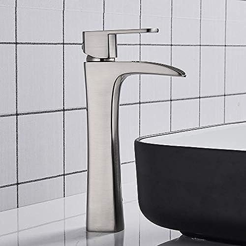 Bath Basin Faucet Basin Sink Faucet Waterfall Spout Glass Bathroom Crane Cold Hot Water Mixer Taps Bathroom Faucets