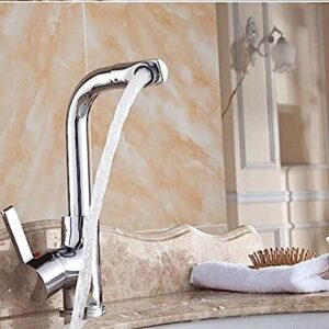 360 Degree Rotation Bath Basin Faucet Cold and Hot Water Taps Bathroom Mixer Tap Torneira Deck Mounted with Accessories