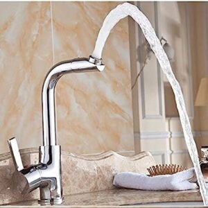 360 Degree Rotation Bath Basin Faucet Cold and Hot Water Taps Bathroom Mixer Tap Torneira Deck Mounted with Accessories