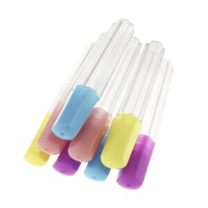 4pcs Clear Plastic Embroidery Felting Sewing Container Pin Needle Storage Tubes Bottle Holder Knitting Needle for Case Box Sewing Container