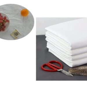 Paper Tablecloths for Rectangle Tables 5 Pack,White Disposable Paper Tablecloth, 3 Ply Paper & Plastic 54" x 108" Tablecover, Table Cloth for Various Occasions Parties, Indoor & Outdoor Banquet Use