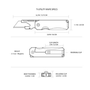 BIG IDEA DESIGN Ti Utility Knife