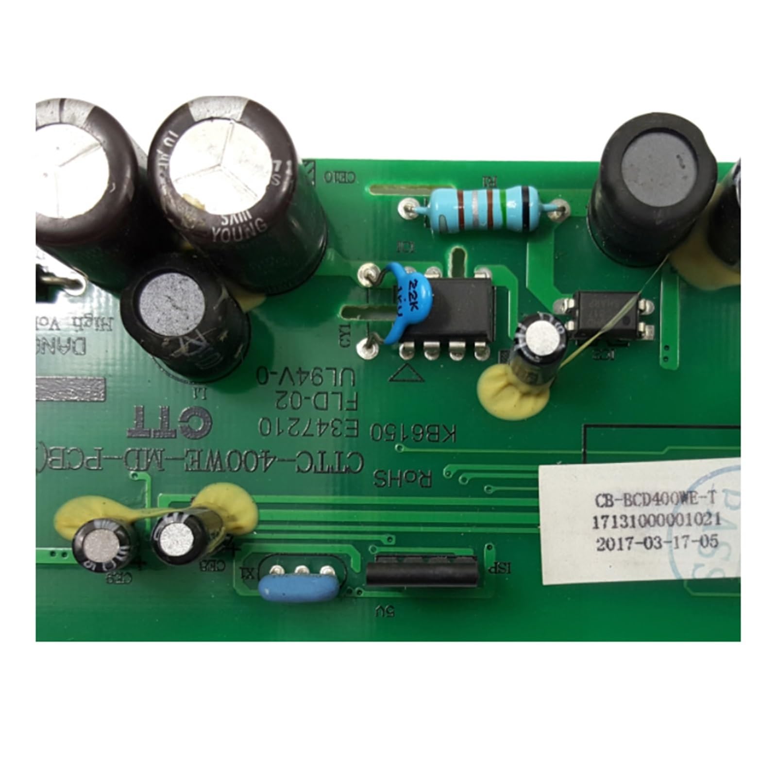 SwaCch Compatible for Midea Refrigerator Pc Board Control Panel Board Display Board 17131000001021 CB-BCD400WE-T CTTC-400WE-MD-PCB KB6150