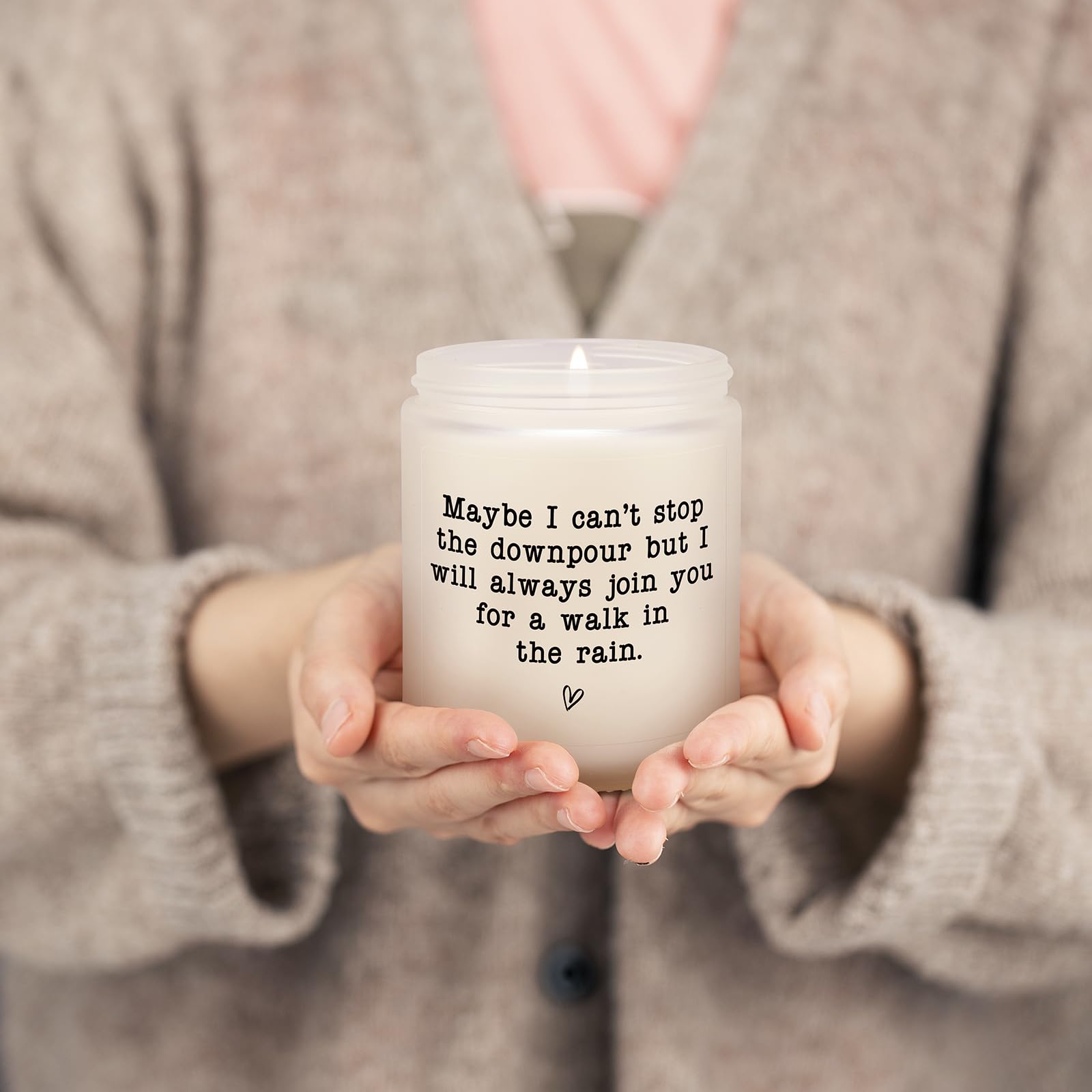 Thinking of You Gifts for Women Men, Get Well Soon Gifts for Women, Sympathy Feel Better Thoughtful Gifts for Best Friend, Cheer Up Gifts for Sister Bestie, Lavender Scented Candle