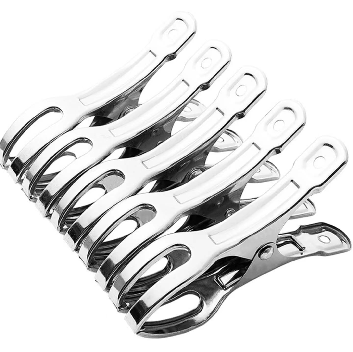 Outdoor Heavy Duty Clothes Clip Large Stainless Steel Quilt Clip, Beach Towel Clip, Curtain Clip, A Set of 5.Big Beach Chair Towel Clips,Clamp for Quilt,Outdoor Light Clips