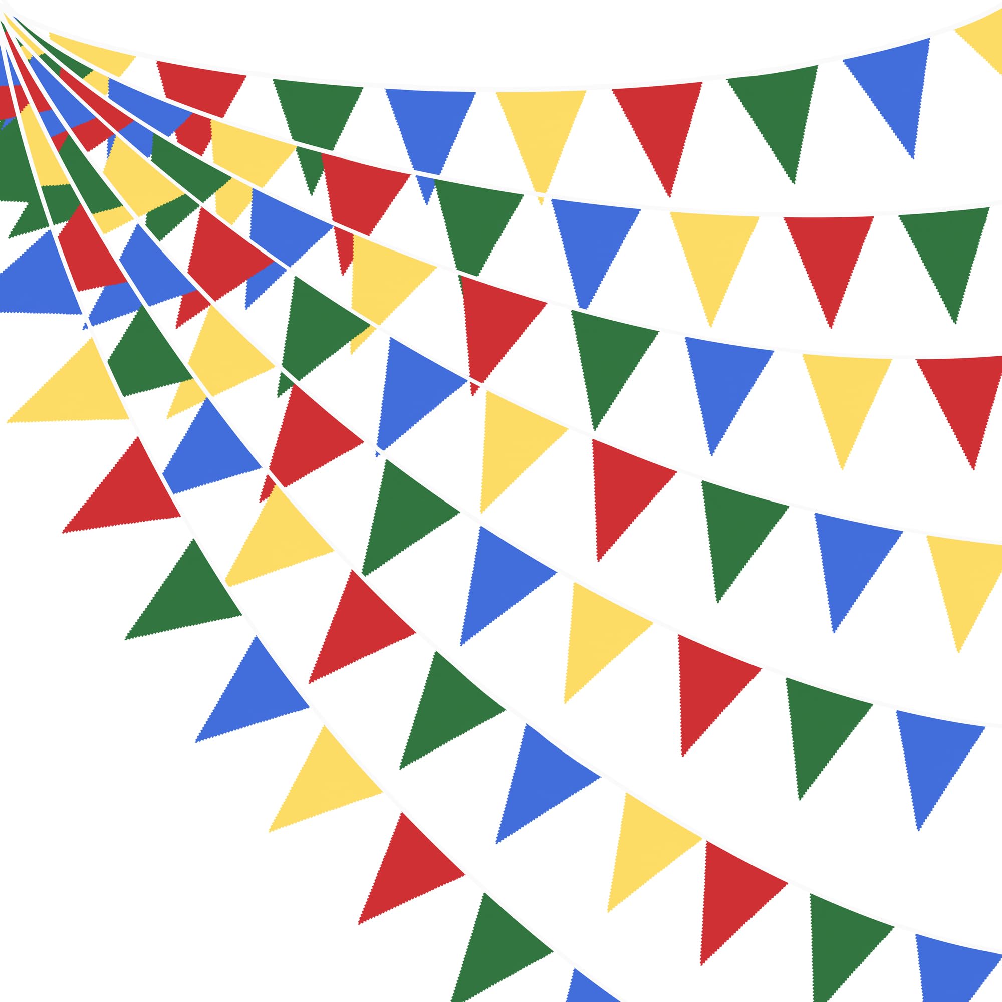 32Ft Super Mario Party Decorations Red Blue Yellow Green Carnival Circus Clown Triangle Flag Pennant Bunting Banner Fabric Garland Streamers for Kids Mario Birthday Baby Shower Outdoor Garden Decor