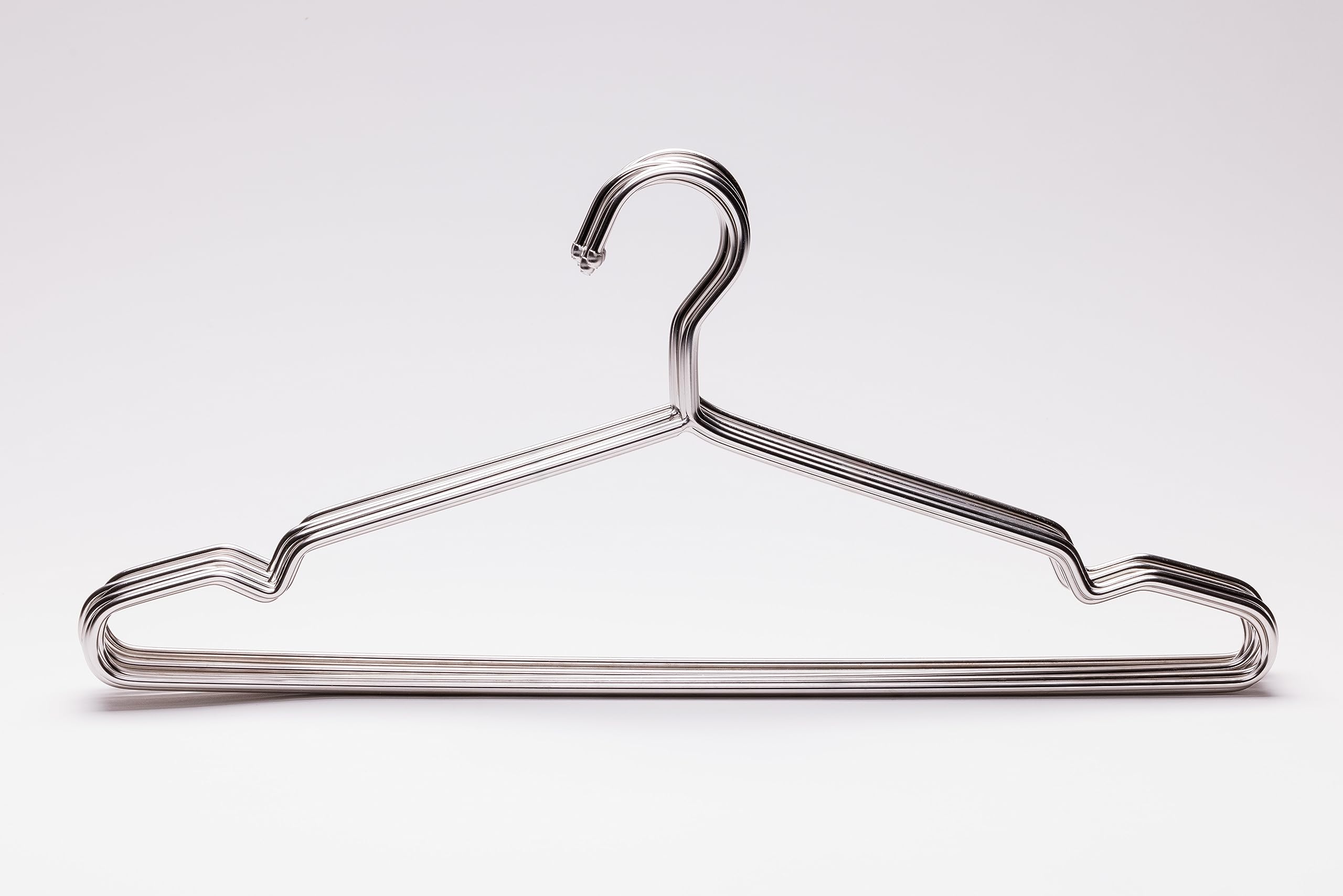 Alcazar Brands Heavy Duty Silver Metal Hangers 10 pcs New