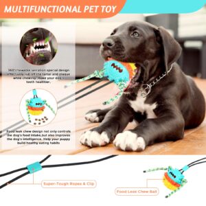 Jkzvicis Tug-A-Treat Dog Toy with Suction Cup - Durable, Interactive Treat Dispensing Chew Toy for Oral Care (Yellow/Green, Two)