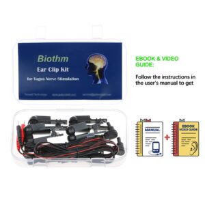 Ear Clips for Vagus Nerve Device, Black Soft Dual-Sided Earclip, Compatible with Tens 7000 etc