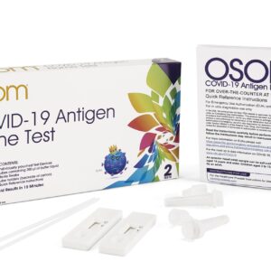 Osom COVID-19 Antigen Home Test, 2 Rapid Tests Included, Results in 15 Minutes, Made in The USA, Easy to Use (2 Tests)