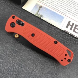 6.5in Bugout 533 Folding Knife - Axis Lock Pocket Knife with 7Cr17Mov steel Blade and Glass Reinforced Nylon Handle, Thumb Stud and Belt Clip, for EDC Camping Survival