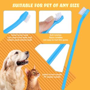 Tioncy 100 Pcs Dog Toothbrush Bulk from Large to Small Long Handle Dog Cat Pet Toothbrush with Soft Single Head Puppy Dog Tooth Brush Pet Cat Tooth Brush for Teeth Cleaning, 7 Colors