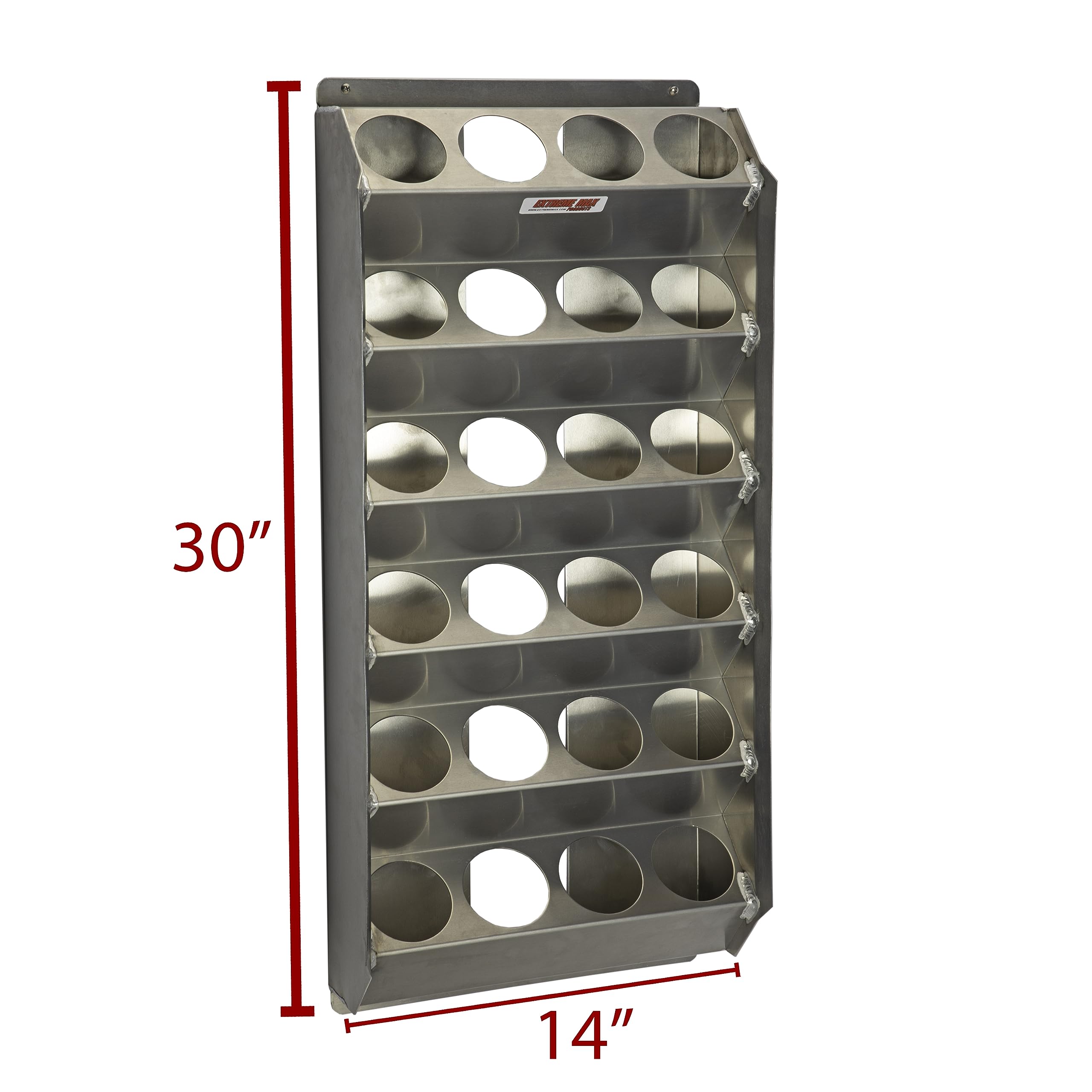 Extreme Max 5001.6225 Angled 24-Can Aluminum Aerosol Rack