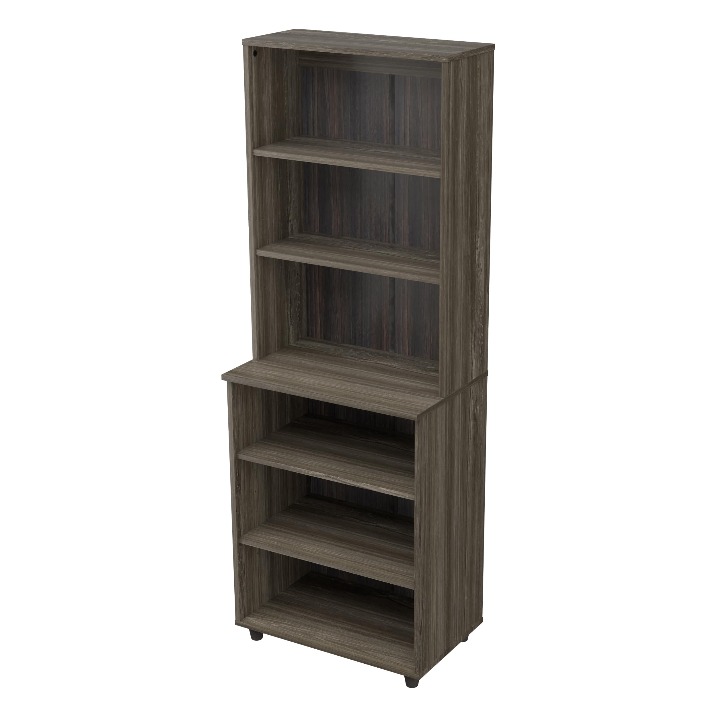 Inval Pantry Storage Shelf Unit, Smoke Oak