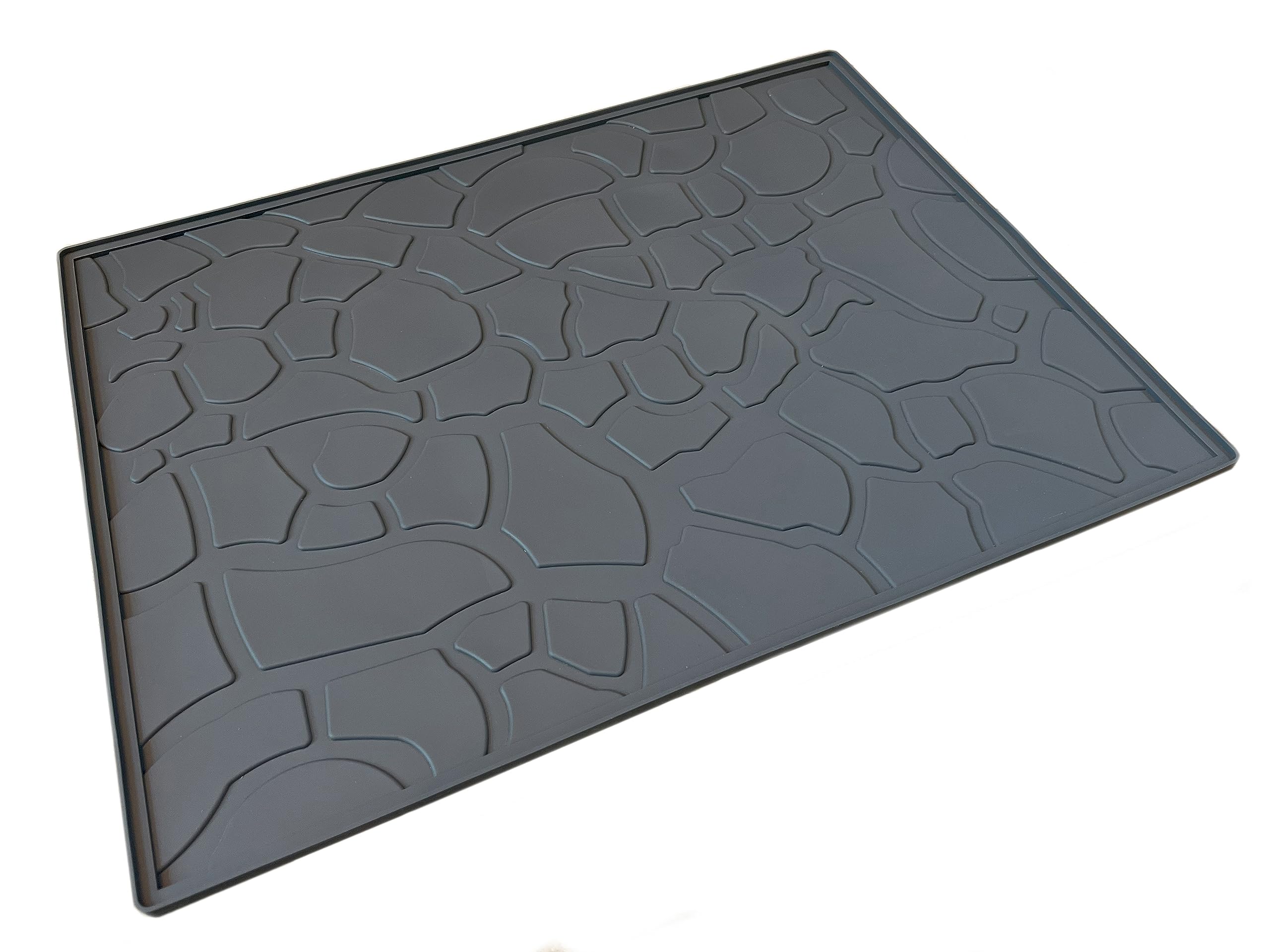 17" x 23" Kitchen Under Sink Waterproof Protection Mat for Cabinets, Drawers and Countertops; Anti-Slip Silicone