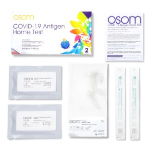 Osom COVID-19 Antigen Home Test, 2 Rapid Tests Included, Results in 15 Minutes, Made in The USA, Easy to Use (2 Tests)