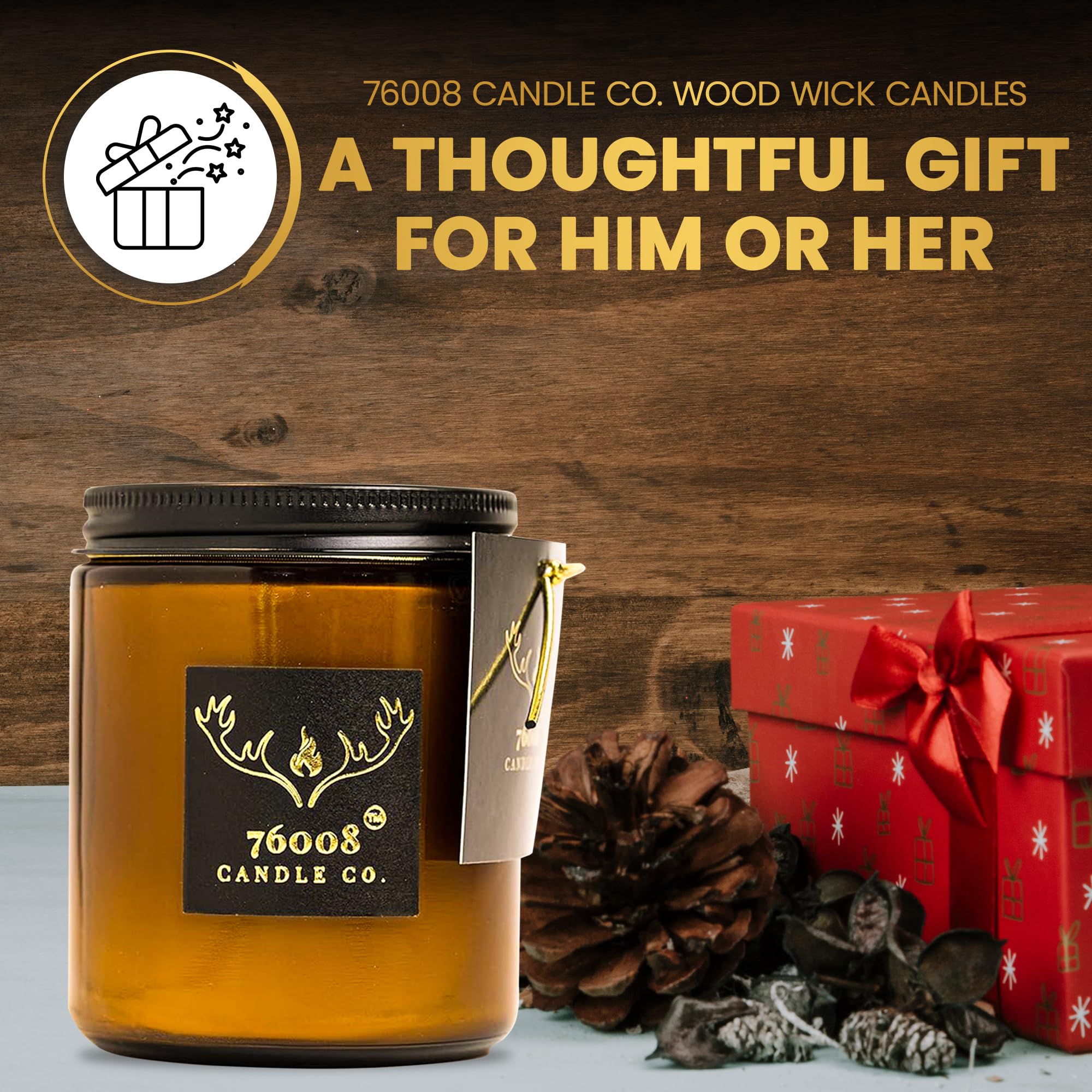 Leather Scented Candle | Fathers Day Gifts from son daughter | Scented Candles For Men | Men Scented Candles | Soy Wax Candles | Housewarming Gifts | Great Gifts for Dad |Masculine Scented Candle