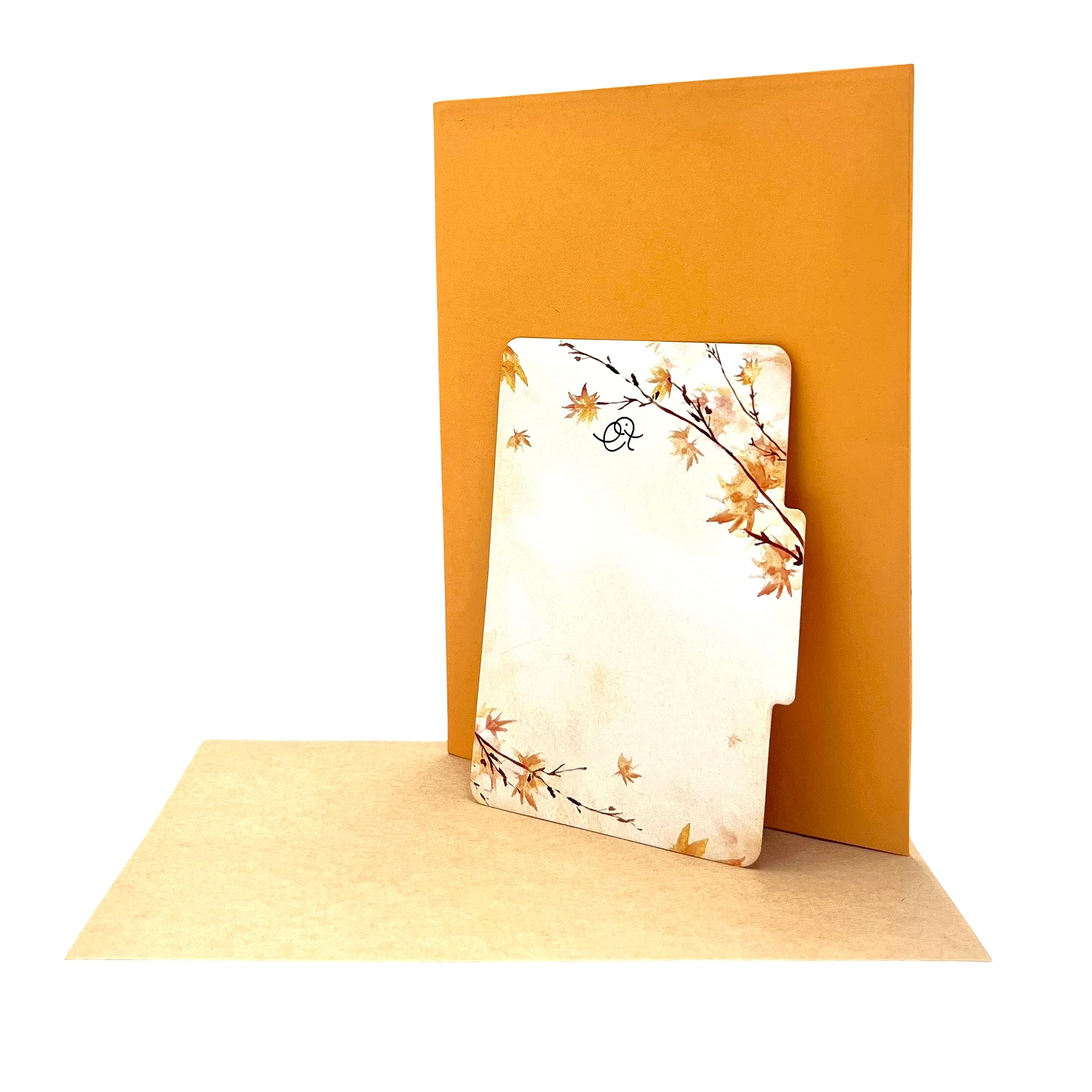 Pop Up Greeting Card Japanese Maple Orange Dream Autumn Card Thank You Birthday Card Nature Card Fall Color Gift Card for Kid Mom Dad Family