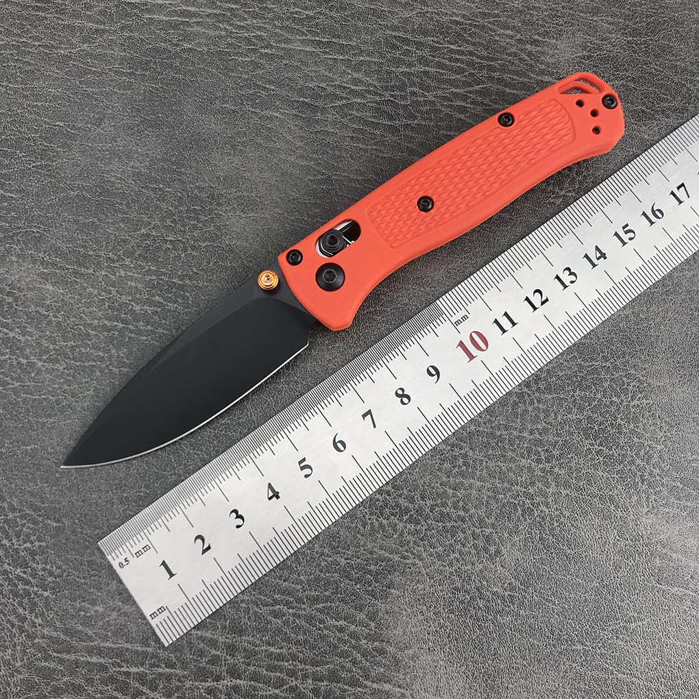 6.5in Bugout 533 Folding Knife - Axis Lock Pocket Knife with 7Cr17Mov steel Blade and Glass Reinforced Nylon Handle, Thumb Stud and Belt Clip, for EDC Camping Survival